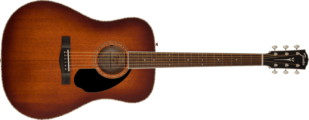 Fender PD-220E Dreadnought, All Mahogany, Ovangkol Fingerboard, Aged Cognac Burst