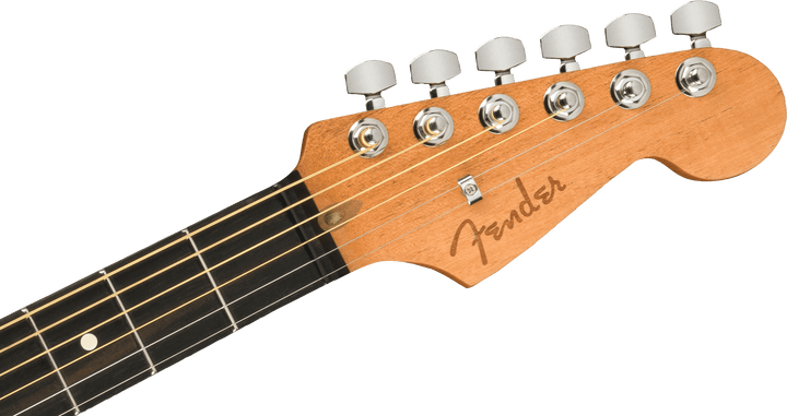 Fender American Acoustasonic Jazzmaster, Arctic White, Ebony Fingerboard - A Strings