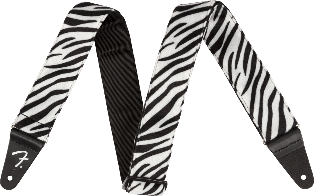 Fender Wild Zebra Print Strap, 2"