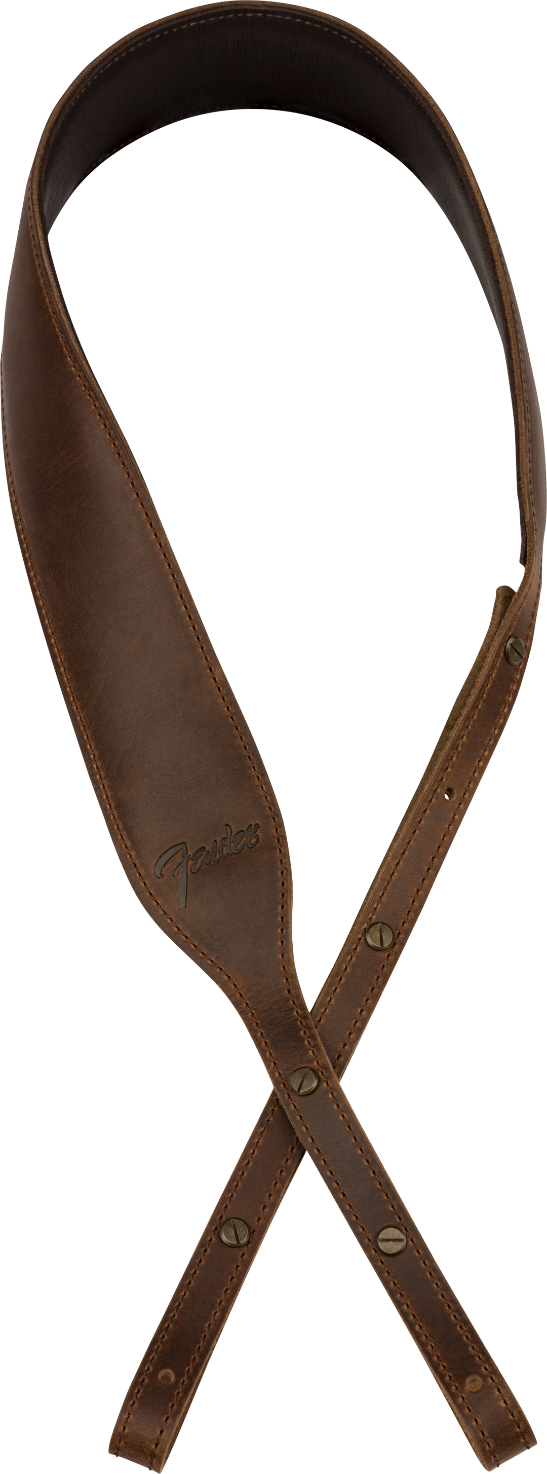 Fender Paramount Banjo Leather Strap, Brown