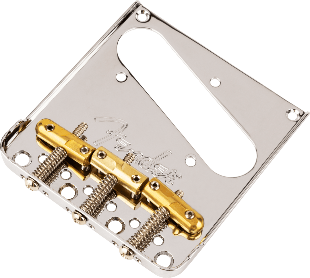 Fender 3-Saddle Top-Load String-Through Telecaster Bridge - A Strings