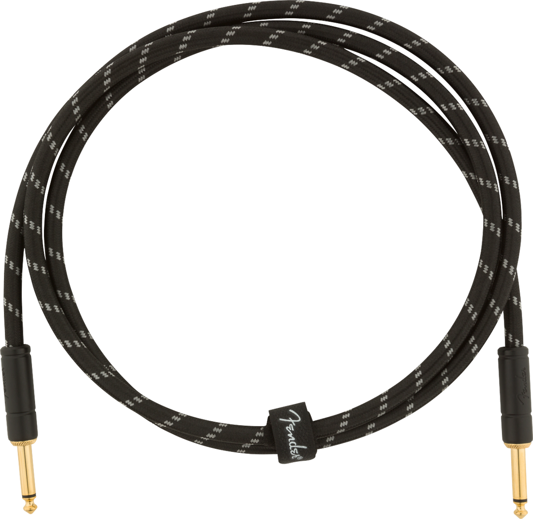 Fender Deluxe Instrument Cable, Black Tweed