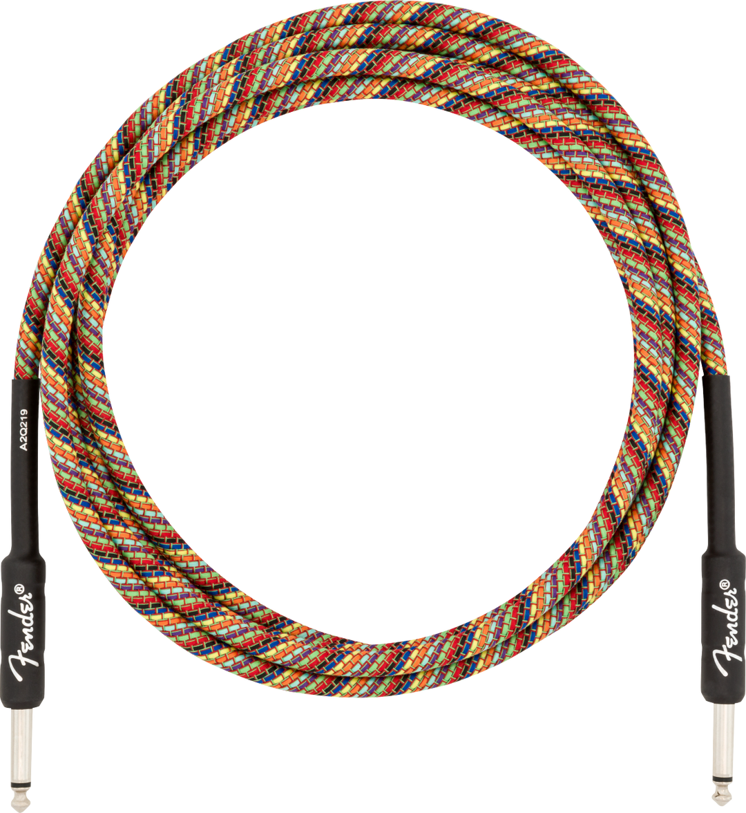 Fender Festival Instrument Cable, Pure Hemp, Rainbow