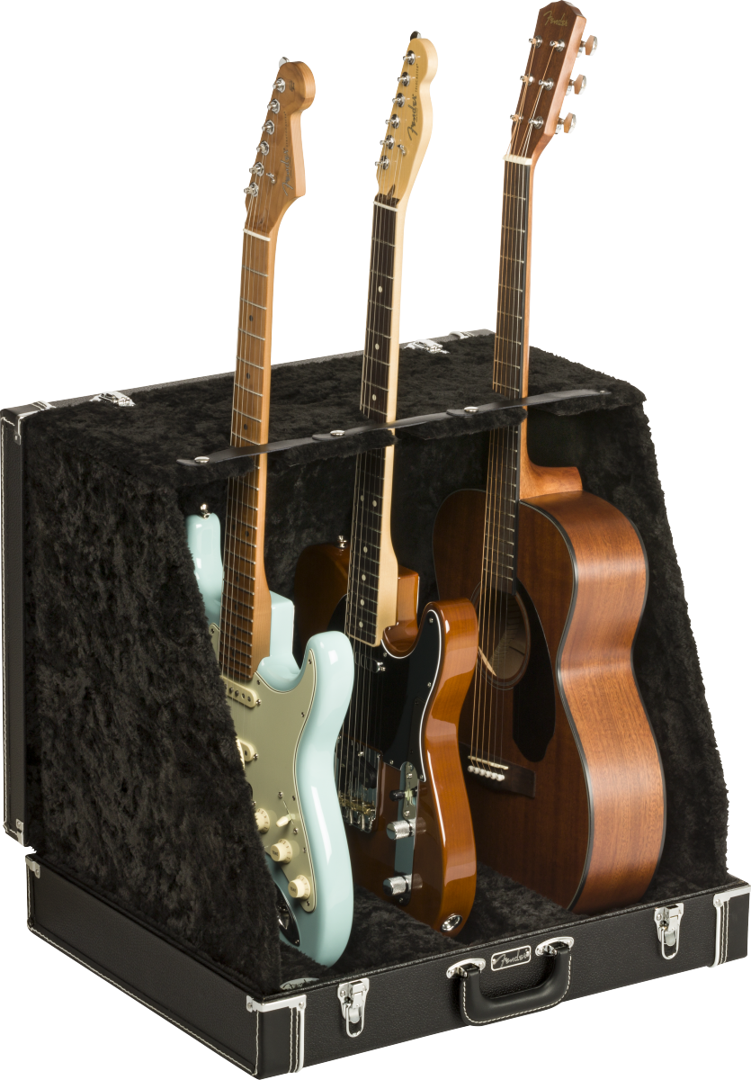 Fender Classic Series Case Stand, Black, 3 Guitar
