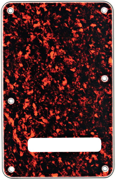 Fender Backplate, Stratocaster, Tortoise Shell, 4-Ply