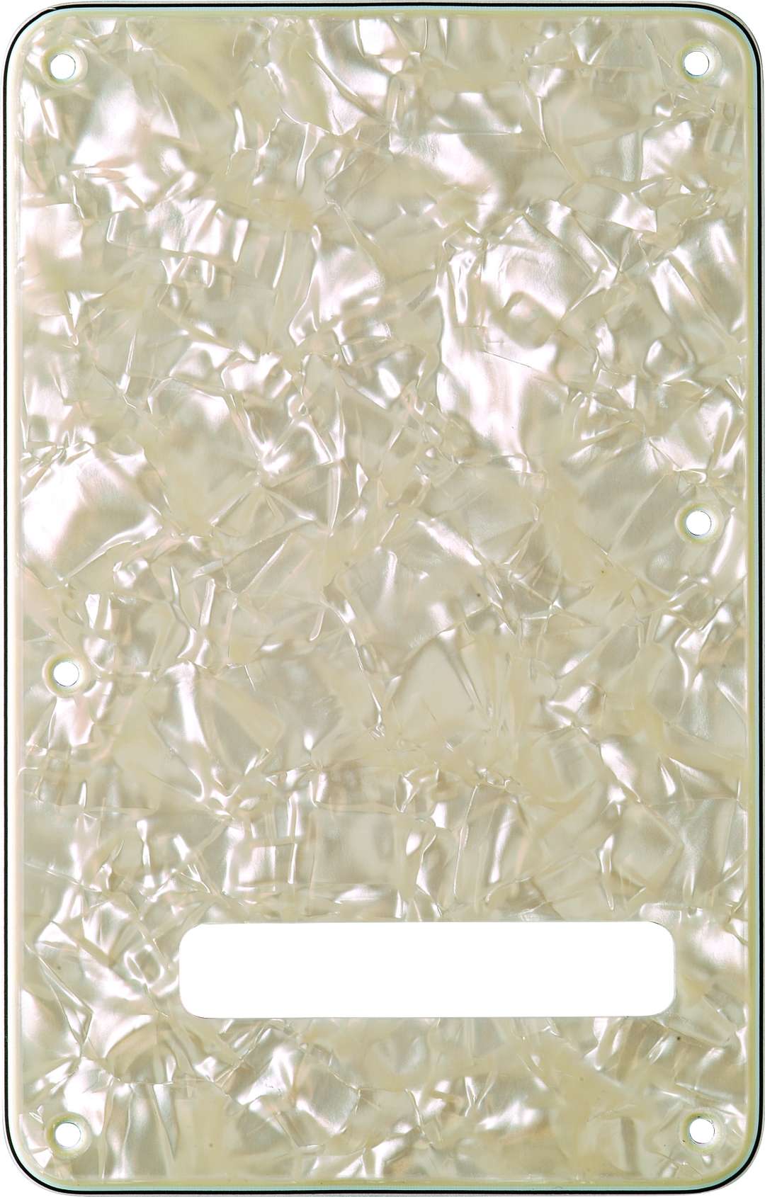 Fender Backplate, Stratocaster, Aged White Moto, 4-Ply