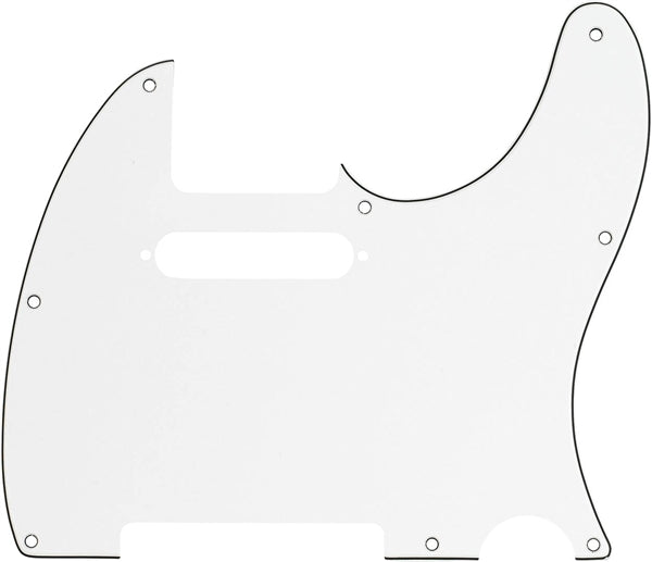 Fender Pickguard, Tele, 8 Hole, Parchment