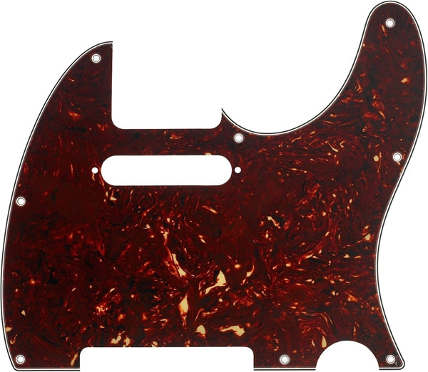 Fender Pickguard, Tele, 8 Hole, Tortoiseshell