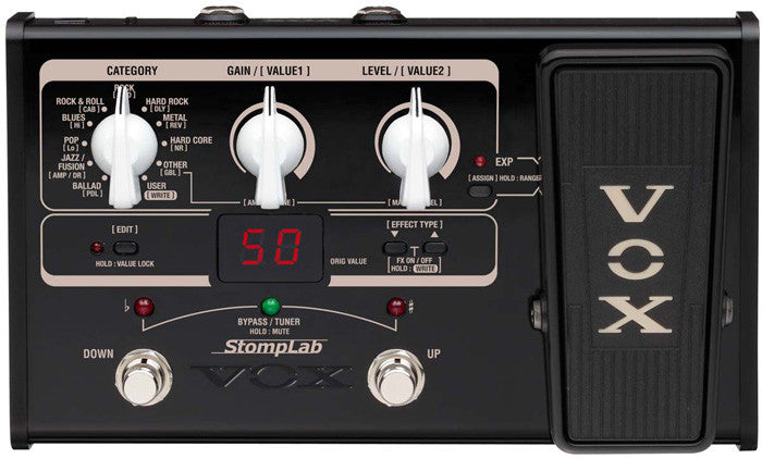 Vox Stomplab Guitar SL2G Multi-FX avec pédale d'expression