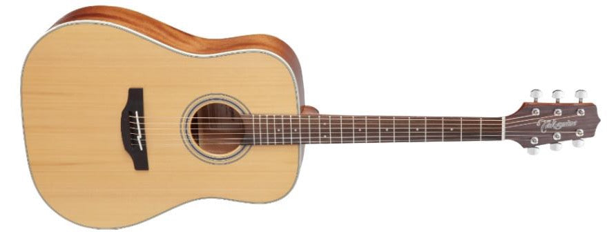 Takamine GD20-NS Dreadnought, tapa de cedro macizo satinado, fondo de caoba
