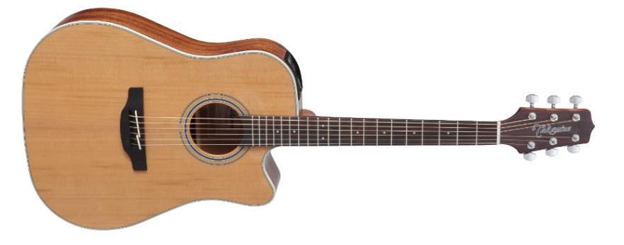 Guitare Dreadnought à pan coupé Takamine GD20CE-NS, table en cèdre massif satiné, dos en acajou avec micro TP-4TD