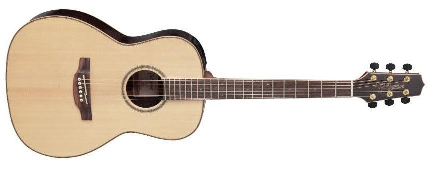 Takamine GY93E-NAT New Yorker, tapa de abeto macizo, fondo de palisandro y arce acolchado con pastilla TK-40D