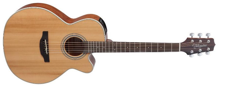 Takamine GN20CE-NS NEX, tapa de cedro macizo satinado, fondo de caoba con TP-4TD