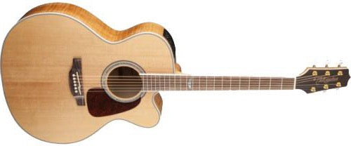 Takamine GJ72CE-NAT Jumbo Cutaway, Solid Spruce Top, Figure Maple Back w/ TK-40D Pickup