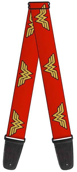Buckle Down Wonder Woman Logo Guitar Strap - A Strings