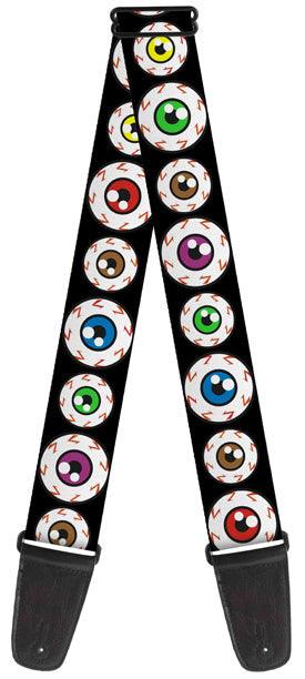 Buckle Down Eyeballs Guitar Strap - A Strings