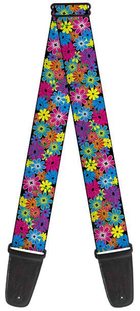 Buckle Down Flower Blossom Guitar Strap - A Strings