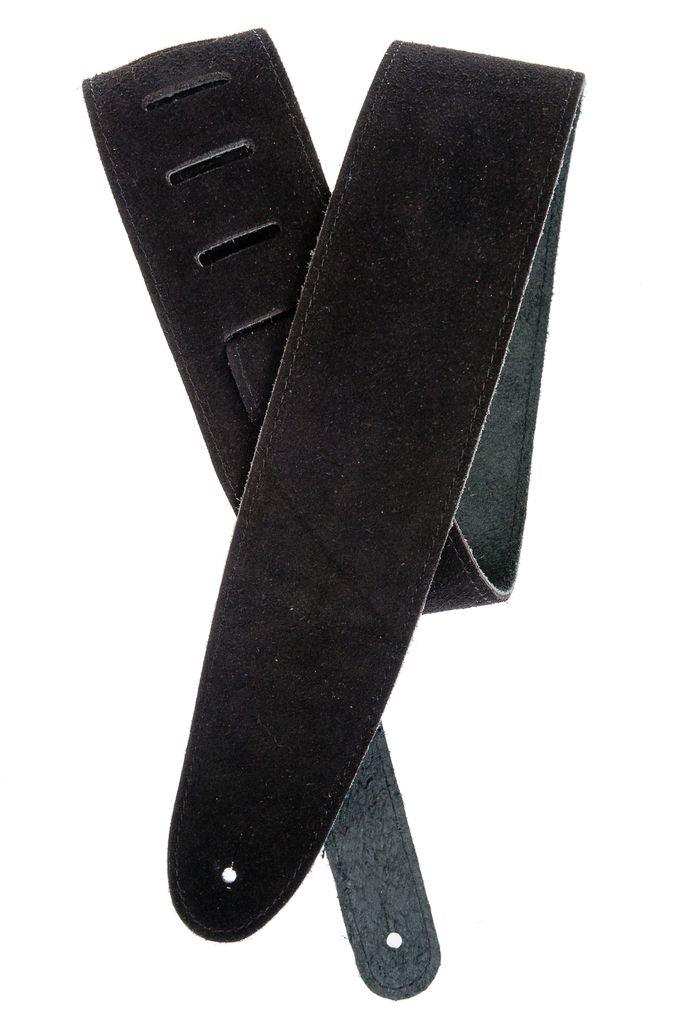 D'Addario Suede Guitar Strap - Black - A Strings