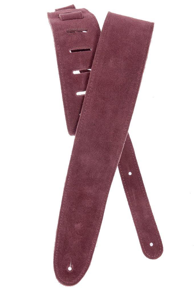 D'Addario Suede Guitar Strap - Burgundy - A Strings