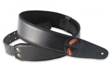 Correa de guitarra RightOn!, Mojo Charm, color negro