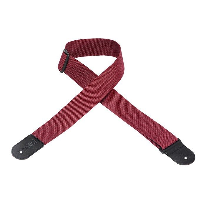 Levy's 2" Polypropylene Guitar Strap w/ Poly Ends - Burgundy