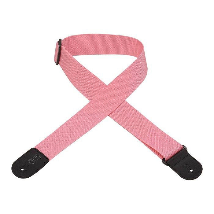 Levy's 2" Polypropylene Guitar Strap w/ Poly Ends - Pink