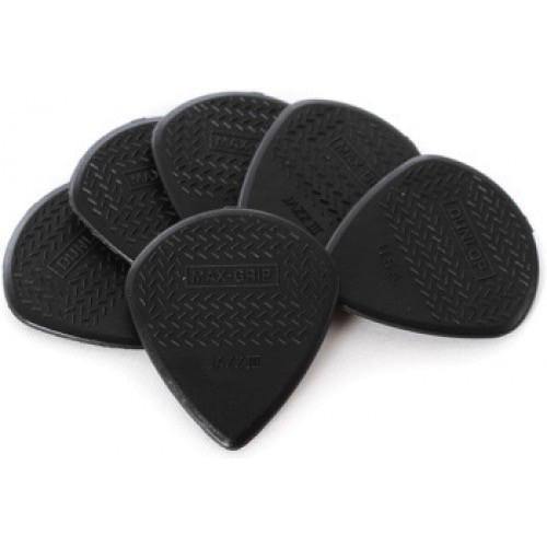 Jim Dunlop Jazz III Max Grip Picks, Black Stiffo, Players Pack 6