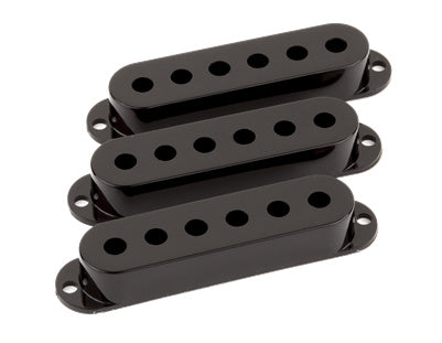 Fender Pickup Cover, Stratocaster, Black, Set of 3