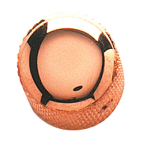 Perillas para guardabarros, estilo vintage Dome Tele, doradas (2)