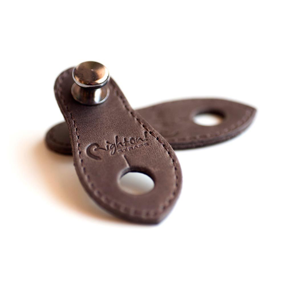 RightOn! Endpin Jack Straplink Acoustic Guitar Strap Button, Brown