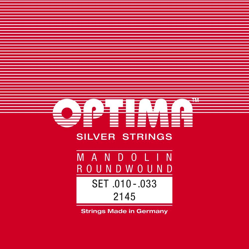 Optima Mandolin String Set, Silver, Loop End, .010-.033