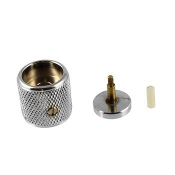Perilla de guardabarros, conjunto de perilla S-1, Precision Bass/Telecaster, cromada