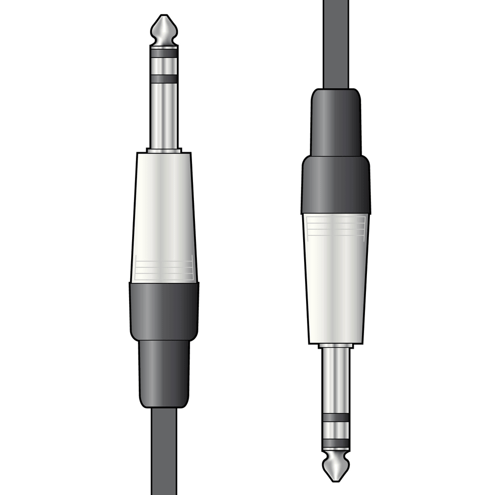 Chord Classic TRS Stereo 6.35mm Jack Instrument Cable - A Strings