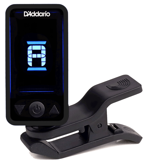 D'Addario Eclipse Clip On Tuner, Black - A Strings