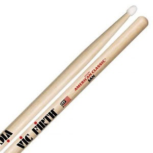 Baqueta clásica americana de nogal de Vic Firth, punta de nailon, 5A