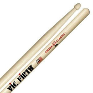 Vic Firth American Classic Hickory Drumstick, Wood Tip, 7A