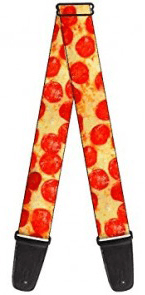 Buckle Down Pizza Guitar Strap - A Strings