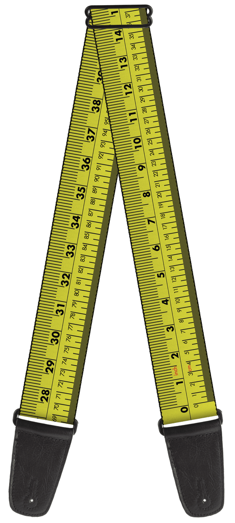 Buckle Down Ruler Guitar Strap - A Strings
