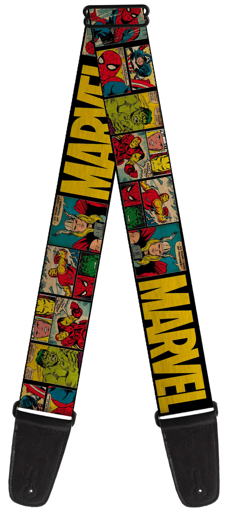 Buckle Down Avengers Guitar Strap - A Strings