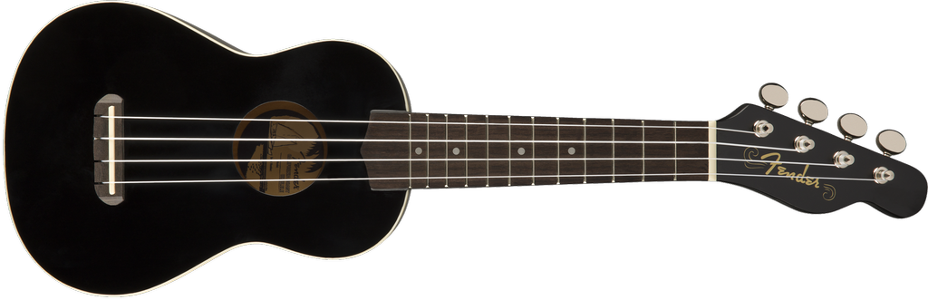 Fender Venice Ukulele, Soprano, Black