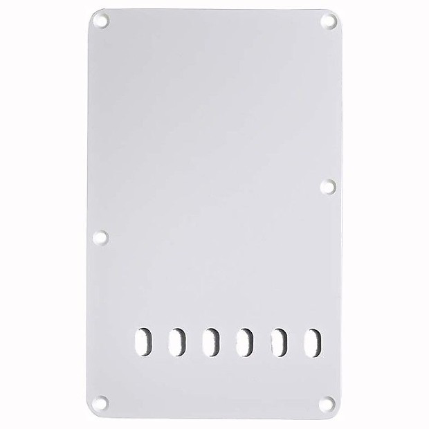 Placa trasera Fender, Strat, 1 capa, color blanco