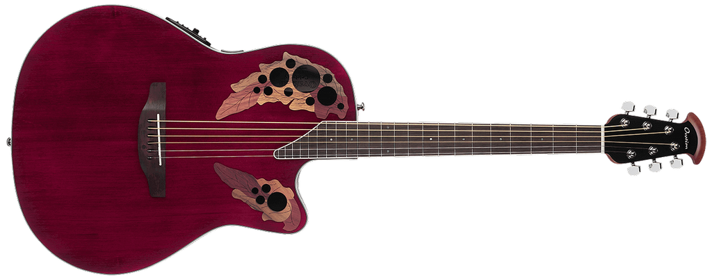 Ovation CE44-RR Celebrity Elite, rojo rubí