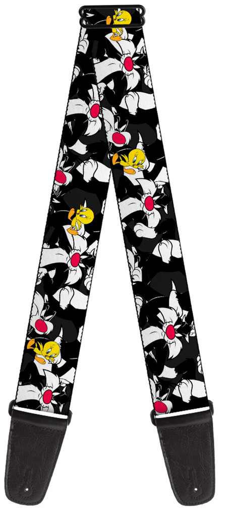 Buckle Down Looney Tunes Sylvester & Tweety Guitar Strap - A Strings