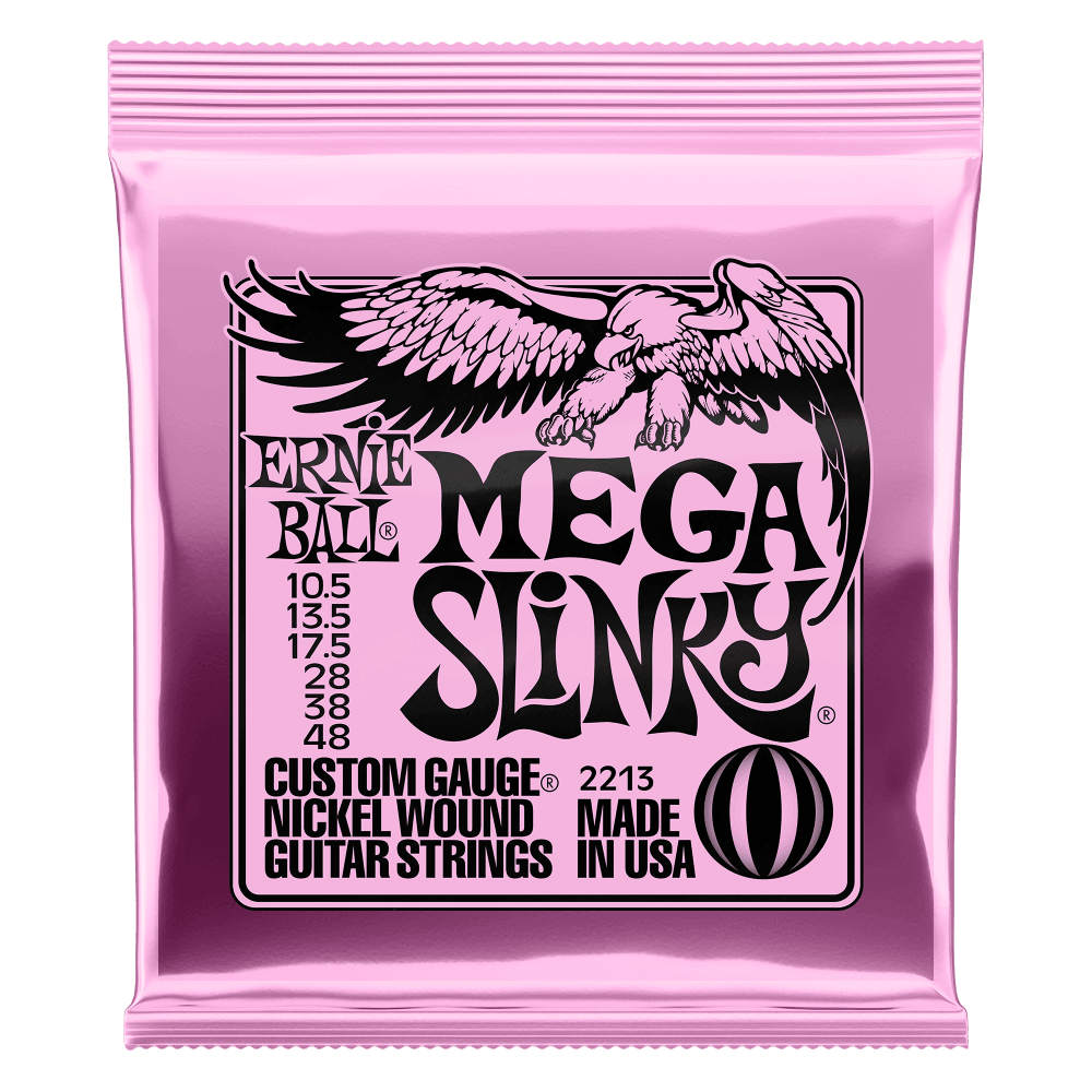 Ernie Ball Electric Guitar String Set, Nickel, Mega Slinky .0105-.048 - A Strings