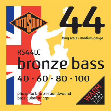 Jeu de cordes pour basse acoustique Rotosound Bronze Bass 44, .040-.100