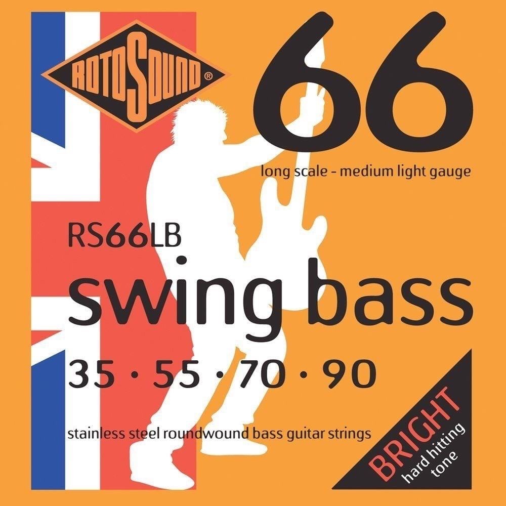 Juego de cuerdas para bajo Rotosound RS66LB Swing, 0,035-0,090