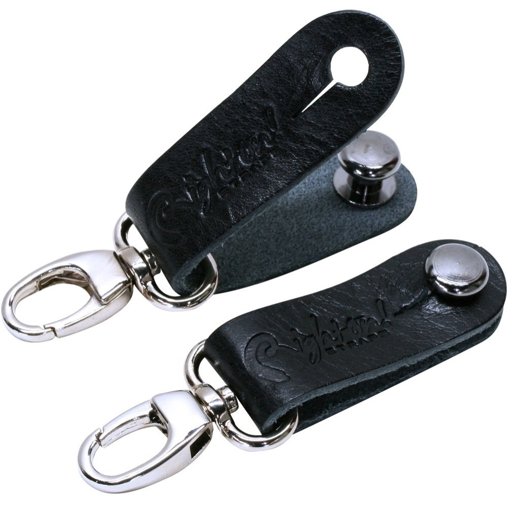 RightOn! Straplink Banjo Strap Button (Pair), Black