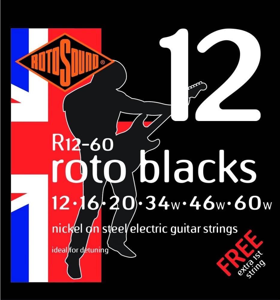 Rotosound Electric Guitar String Set .012 .060 A Strings