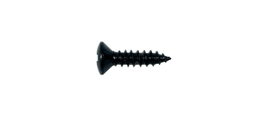 Boston Pickguard Screws, 3x12mm, 12pcs, Black - A Strings