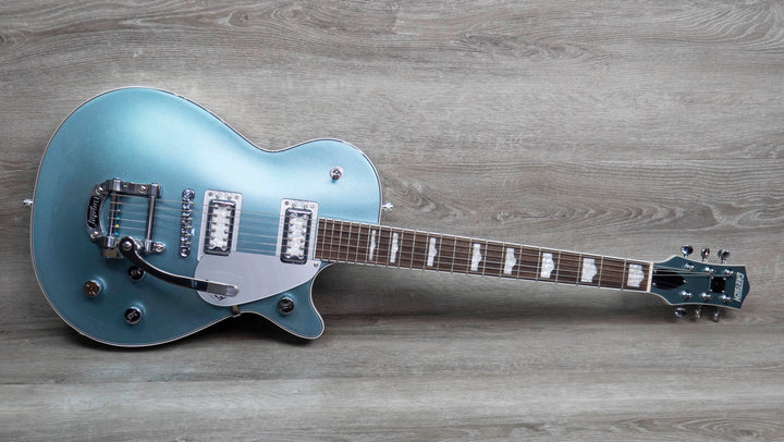 Gretsch G5230T-140 Electromatic 140th Double Platinum Jet with Bigsby, Laurel Fingerboard, Two-Tone Stone Platinum/Pearl Platinum